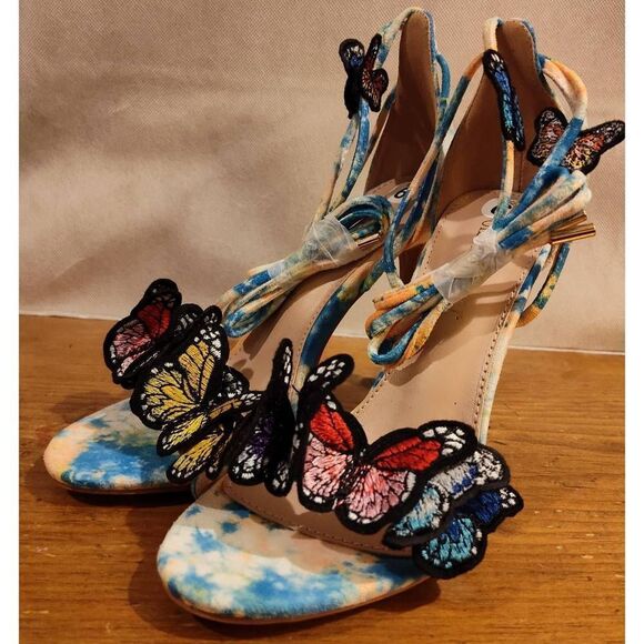 Olivia Miller Athalia Women's Ankle Wrap Heel Sandals New Out of Box Sz 6 - Picture 9 of 14